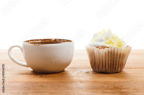 Cup of Coffee and muffin is...