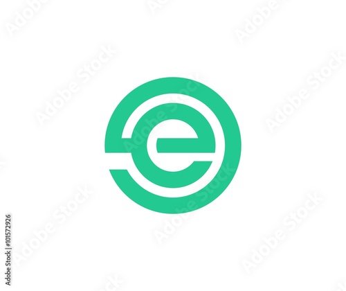 Letter e logo