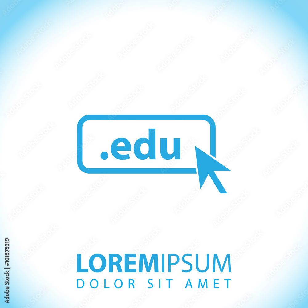 Domain EDU icon. Top-level internet domain Domain EDU icon. Top-level internet domain