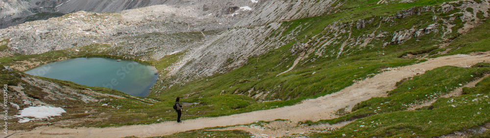Trekking in Tre Cime National Park, Dolomites