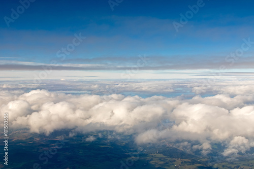 Panorama sky with clouds