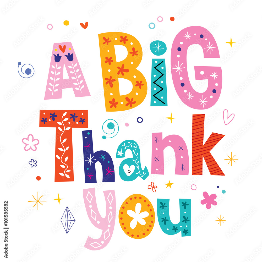 Ταπετσαρία a big thank you greeting card