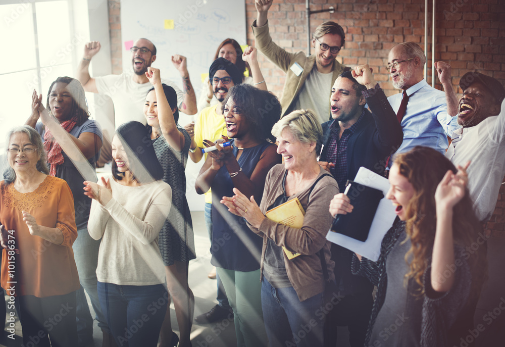Ταπετσαρία Team Teamwork Meeting Success Happiness Concept