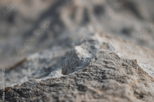 Stone with blurred background