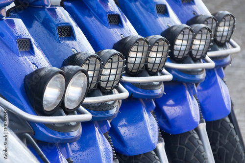 Foto Headlights and bumper motorcycle