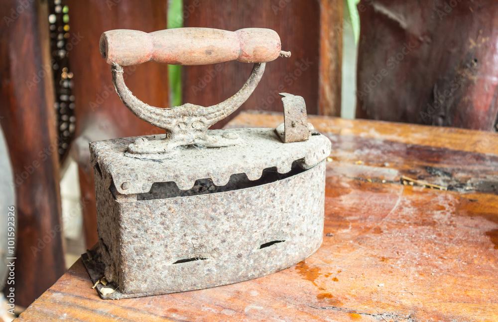 Old charcoal irons