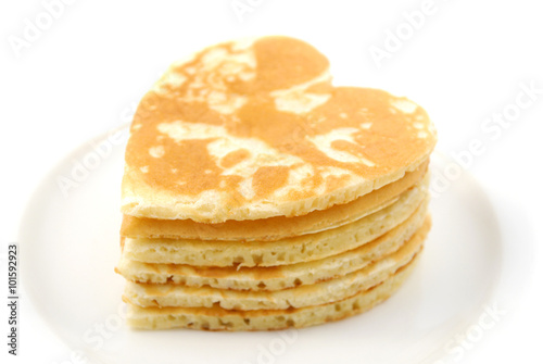 Pancake a forma di cuore