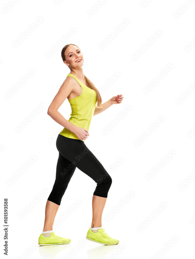 Runner smiling woman Runner smiling woman