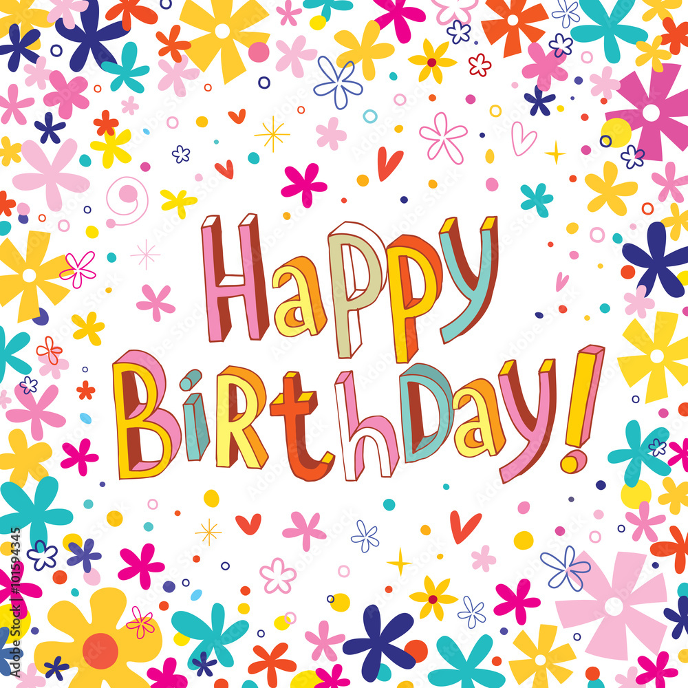 Happy Birthday greeting card Happy Birthday greeting card
