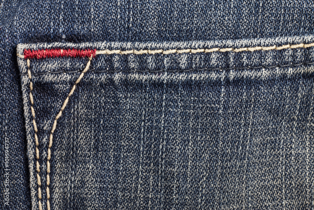 Blue jeans sewing line of closeup texture. Blue jeans sewing line of closeup texture.