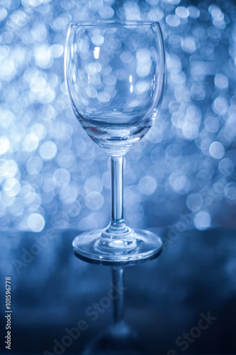 Wine glass background bokeh bright colors.