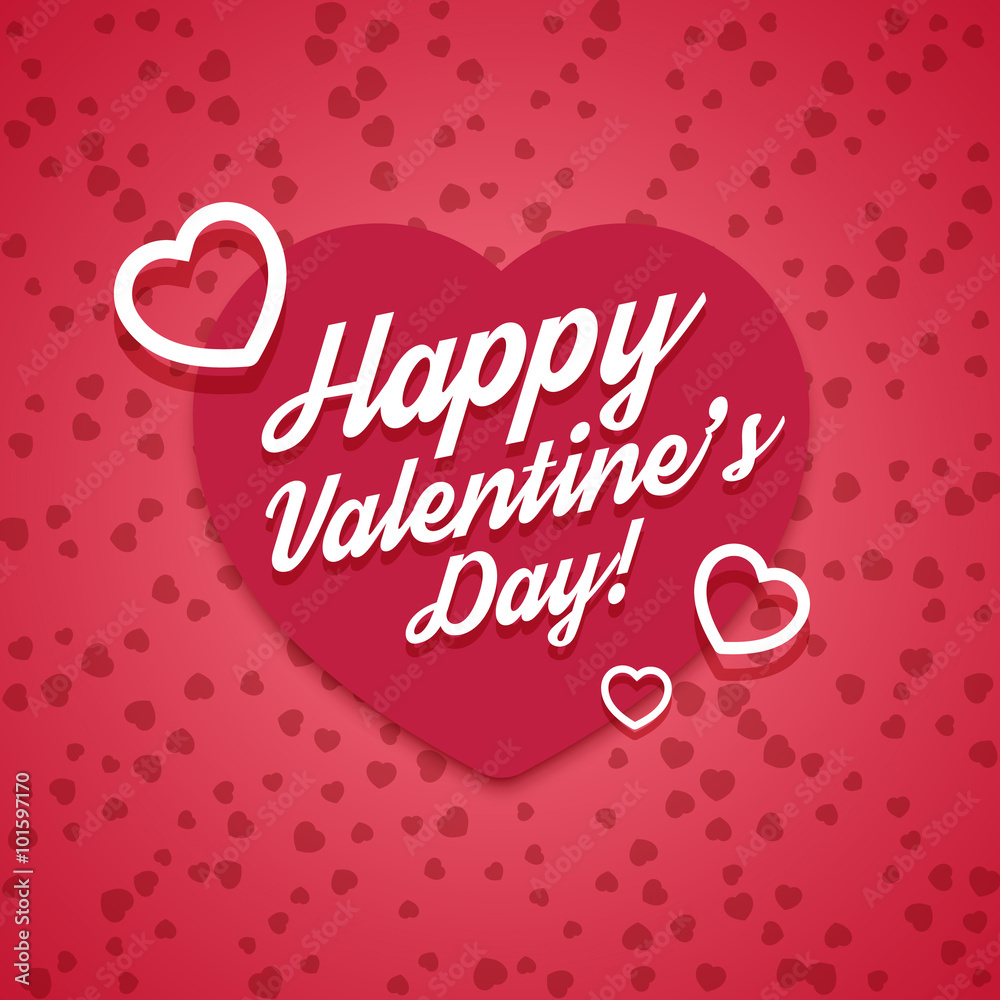 Happy valentine’s day layout, greeting card and design templat