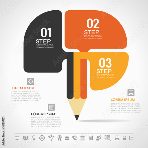 Pencil for infographics