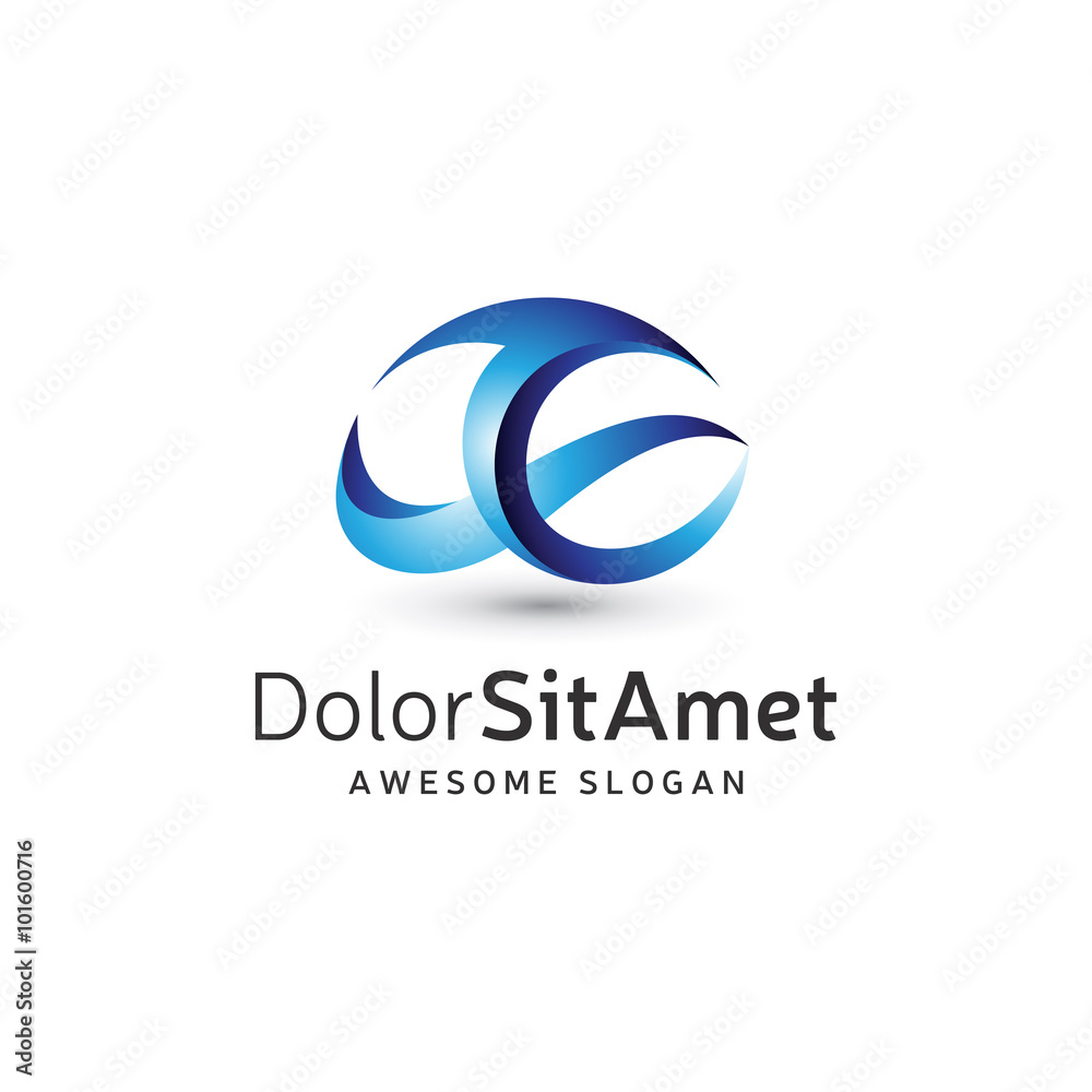 Abstract Color Fire Wave logo Abstract Color Fire Wave logo
