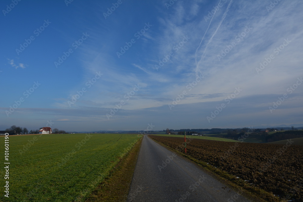 Mostviertel, Ernsthofen, Wiesen, Felder, Alpenvorland, Bauernhöfe