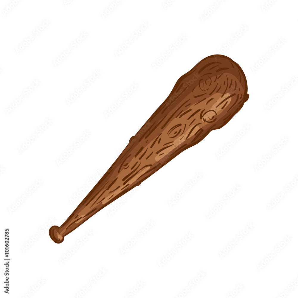 Εκτύπωση καμβά Truncheon of stone age.