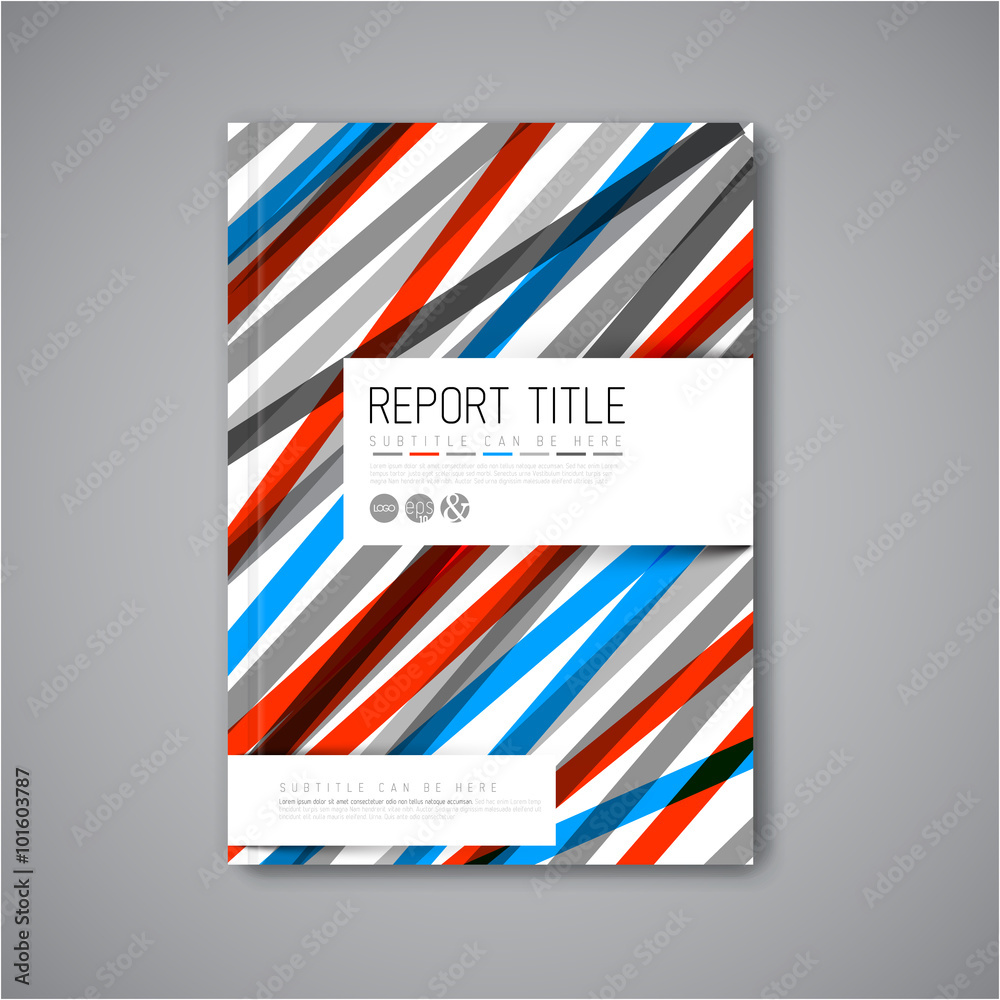 Modern Vector abstract brochure design template Modern Vector abstract brochure design template