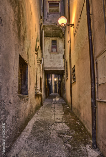 old alley in Guardiagrele  Abruzzo  Italy