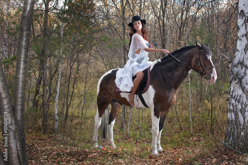 Young Woman And Horse © Fotoskat