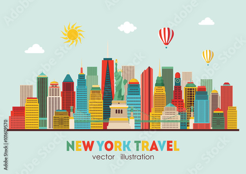 New York city. Vector illustration