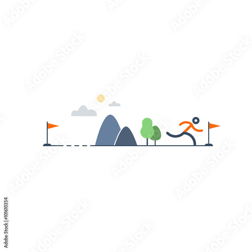 Outdoor running, sports activities