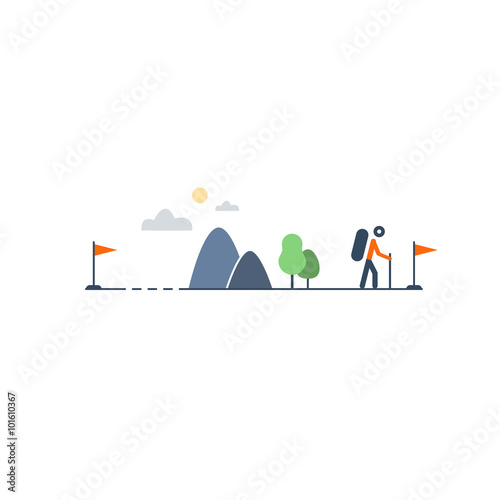 Outdoor activities, nordic walking