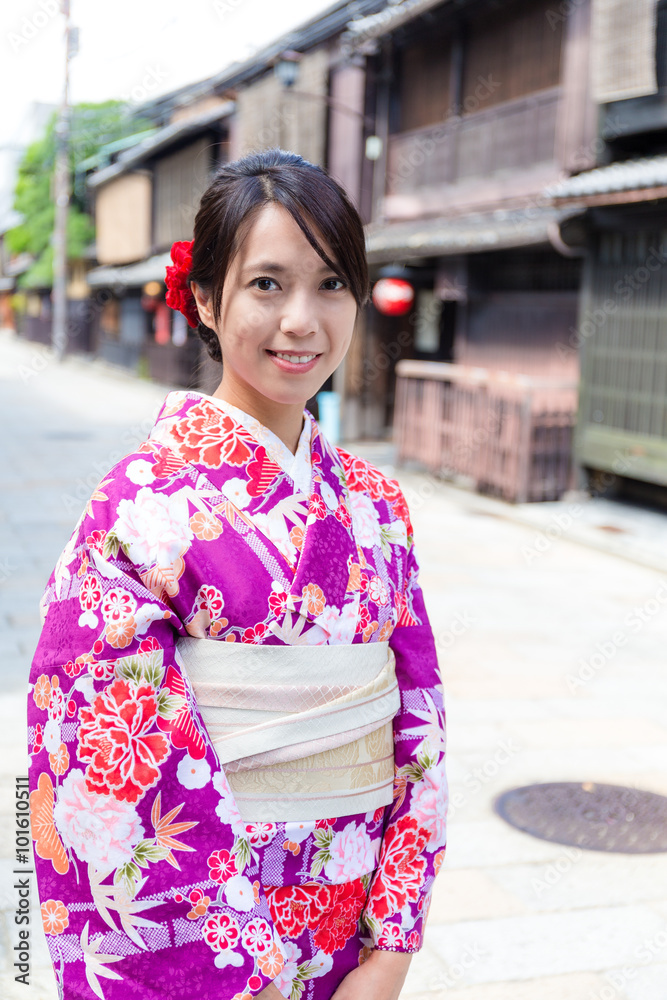 Japanese woman with kimono
