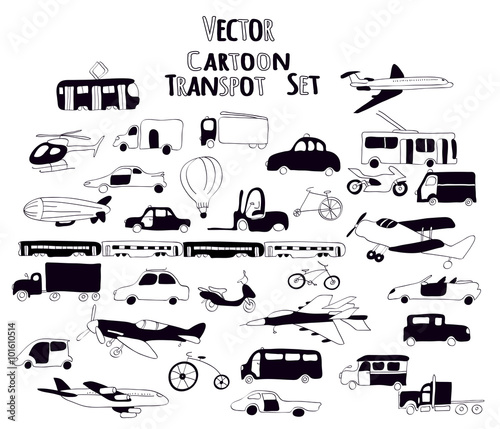 black and white transport