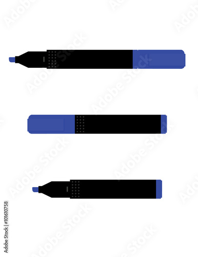 Blue marker set