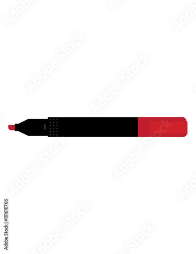 Opened red marker