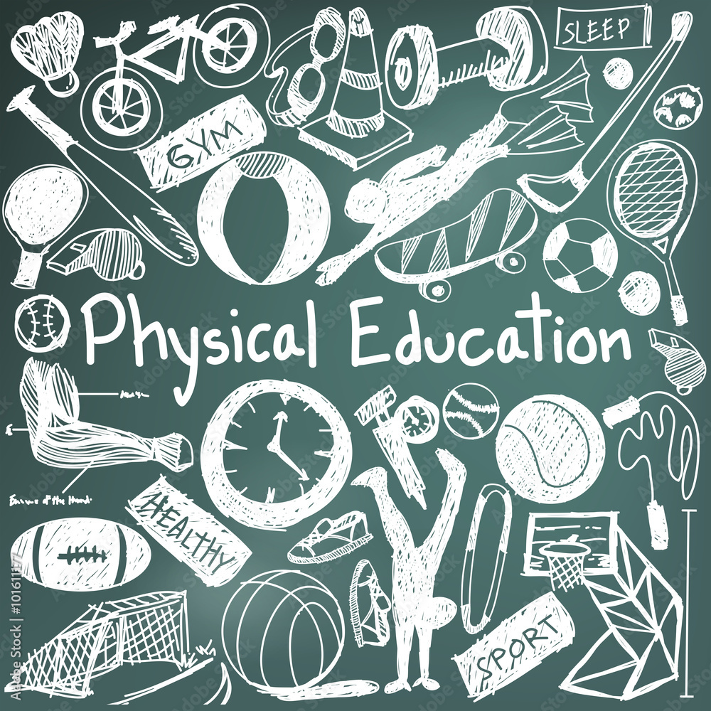 Physical Education icon Stock Vector
