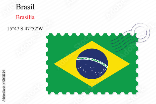 brasil stamp design