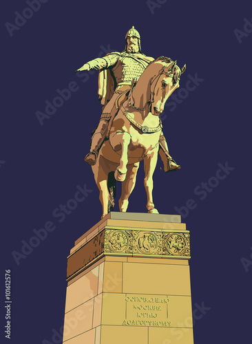 Памятник Юрию Долгорукому в Москве (Yury Dolgoruky Monument XIX Century)