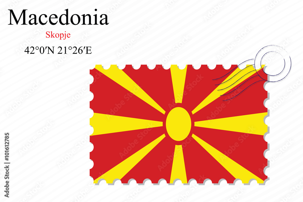 macedonia stamp design