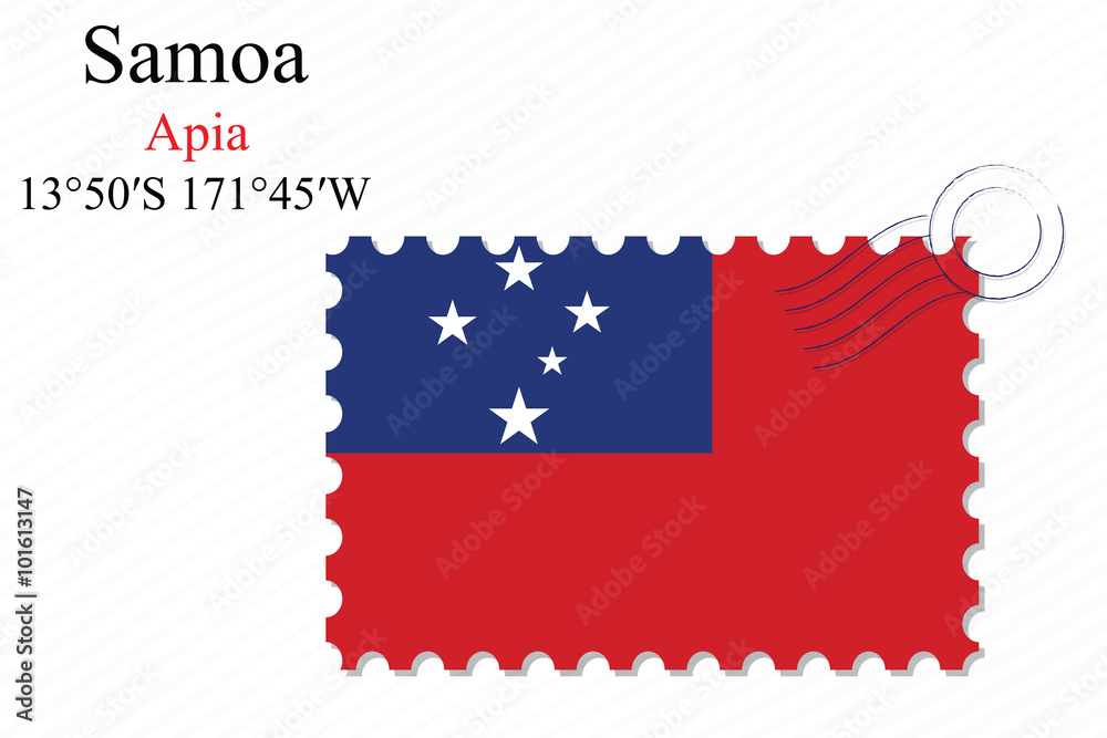 samoa stamp design