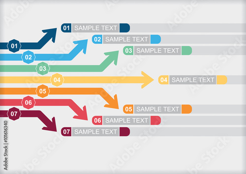 Vector flow chart template