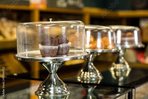 Muffins at the bakery store