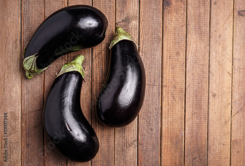 Healthy Organic Eggplant, purple