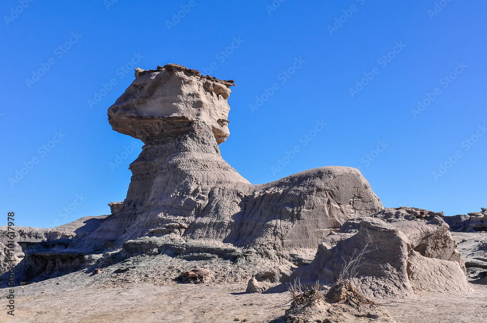 The Sphynx rock formation in the Ischigualasto National Park, Ar