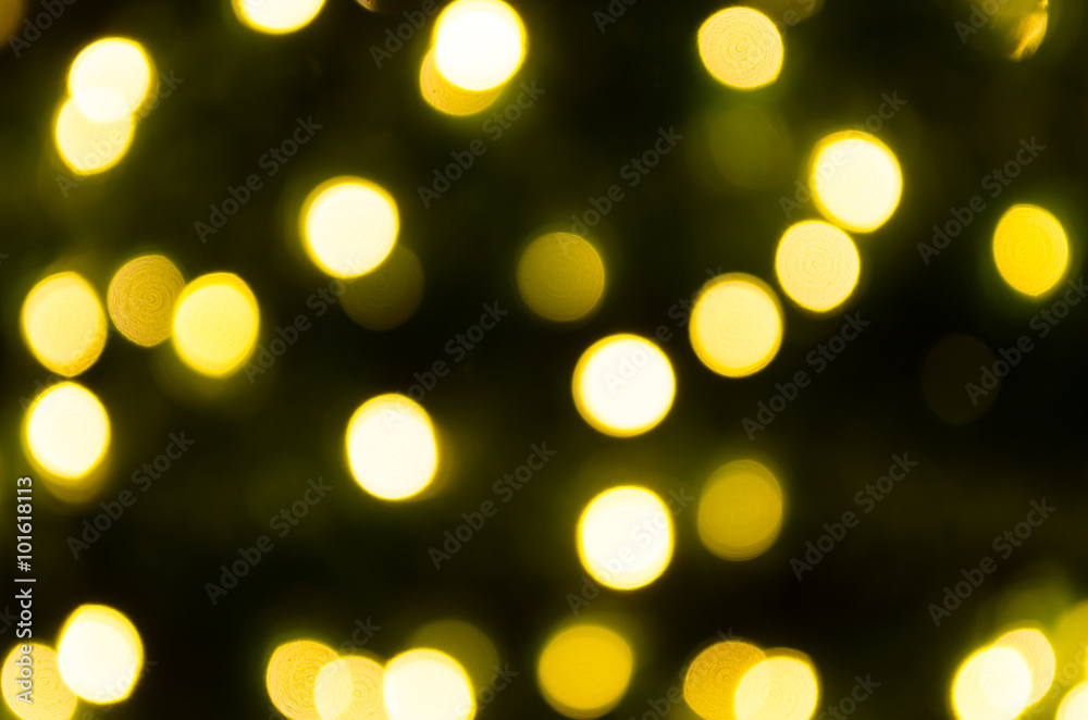 Christmas tree lights blurred background