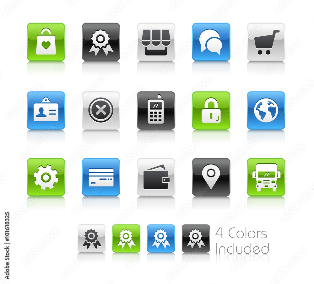 On-line Store Icons -- Clean Series On-line Store Icons -- Clean Series
