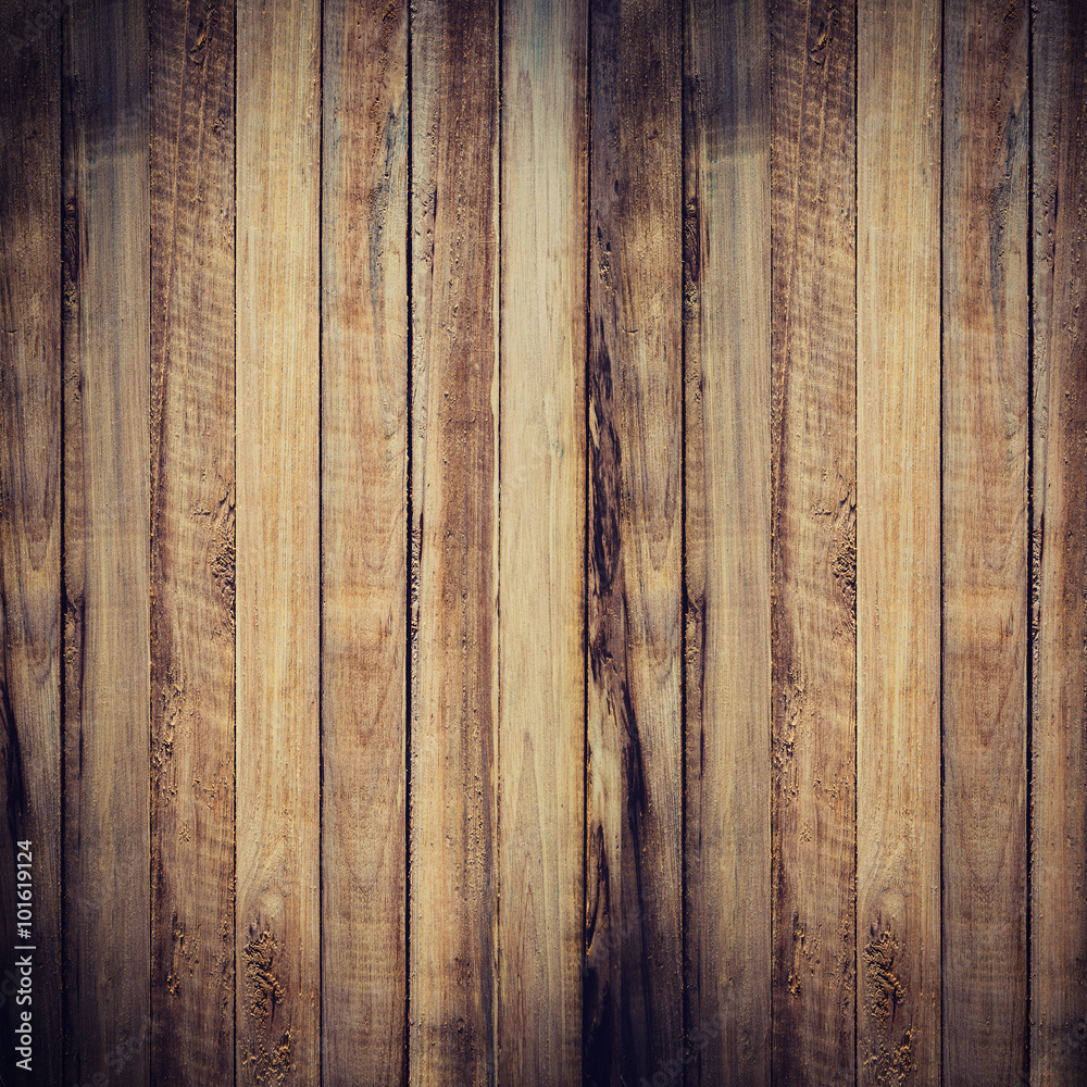 wood plank background and textute with space - obrazy, fototapety, plakaty 