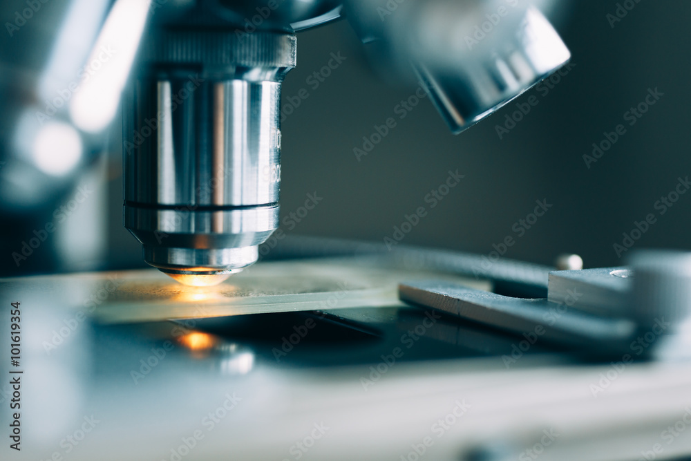 Microscope in Laboratory Microscope in Laboratory