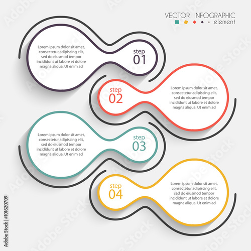 Vector colorful info graphics for your business presentations. C