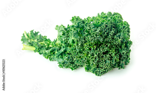 Closeup of brassica kale for salads