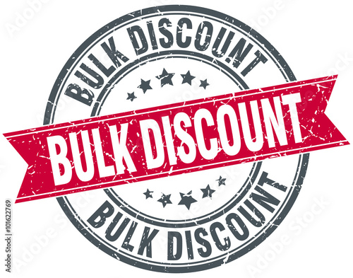 bulk discount red round grunge vintage ribbon stamp