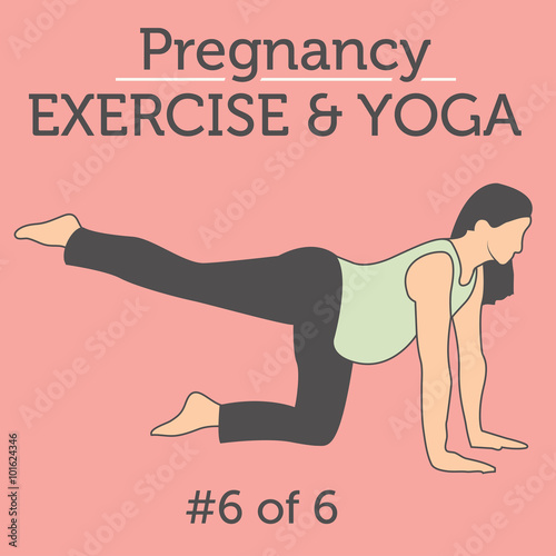 A Beautiful Young Lady doing her Pregnancy Exercise and Yoga Workouts