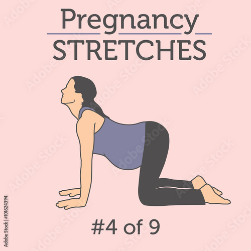 A Beautiful Young Lady doing her Daily Pregnancy Stretches and Workouts