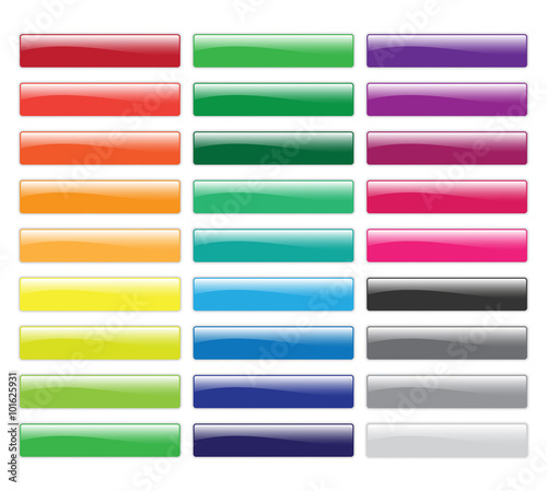 27 Glossy Buttons Collection