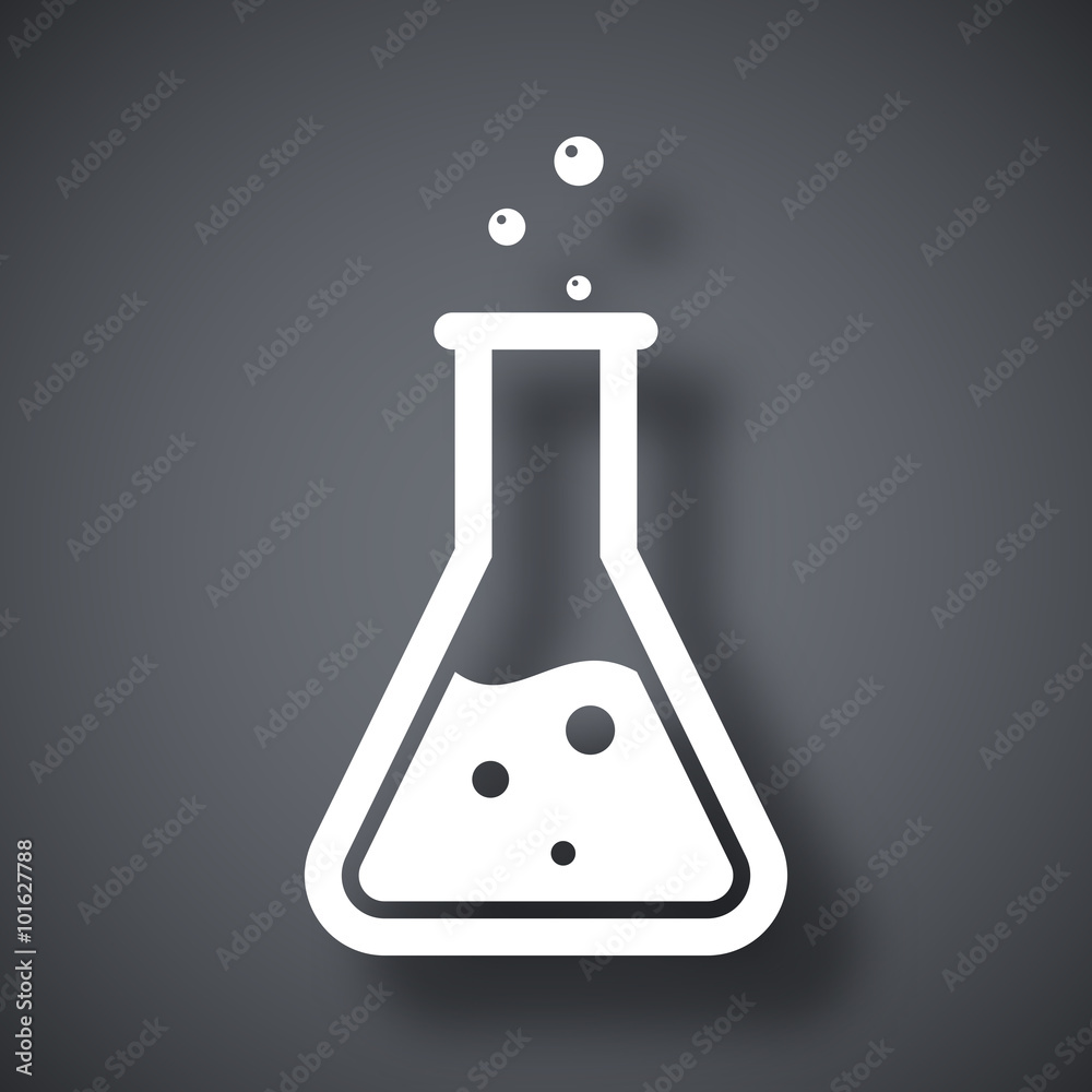 Vector lab flask icon Vector lab flask icon